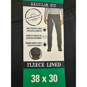 Weatherproof Vintage Fleece Lined Pants / Soft & Warm Canvas Winter Pants  NWT